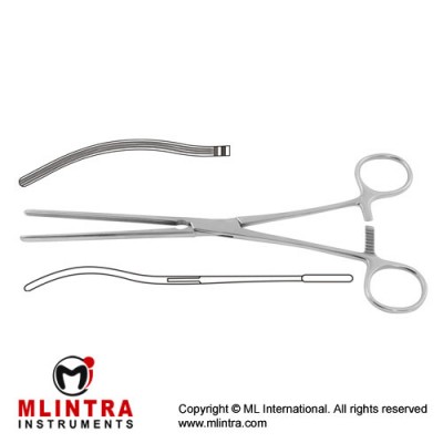 Kocher Atrauma Intestinal Clamp Curved Stainless Steel, 25 cm - 9 3/4" Kocher Atrauma Intestinal Clamp Curved Stainless Steel, 25 cm - 9 3/4"